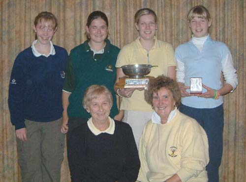 Aberdeenshire Girls after their Championship Prizegiving